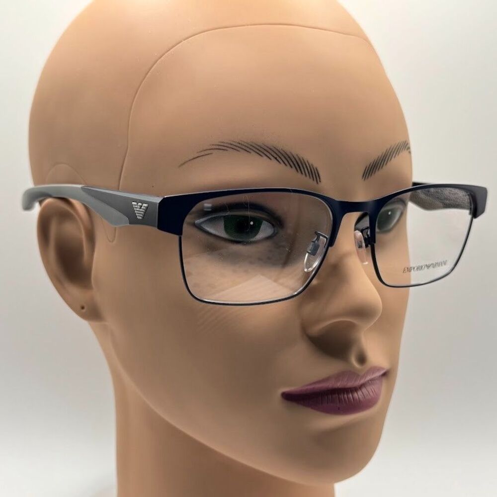 New Men's Designer Eyeglass Frames Emporio Armani EA1141 | Blue/Grey | 56/18/145